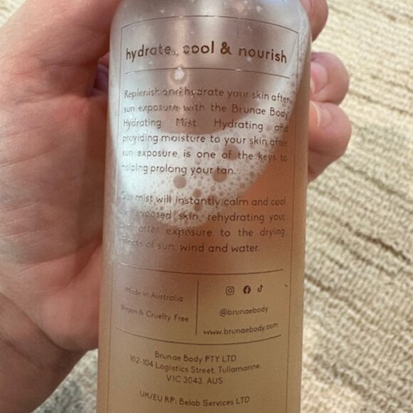 Brunae Body Hydrating Mist - Picture 3 of 5